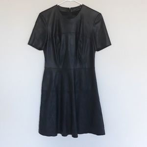 Faux leather Zara mini dress